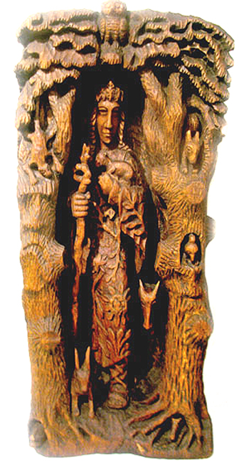 Lithuanian pagan -forest-god